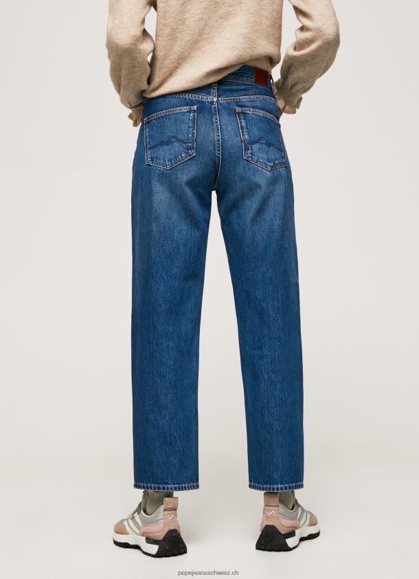 Dover Jeans mit hoher Taille und entspannter Passform Frauen Pepe Jeans Denim 84XH6T83