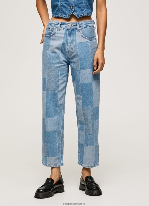 Dover Jeans mit lockerer Passform und hoher Taille Frauen Pepe Jeans Denim 84XH6T88