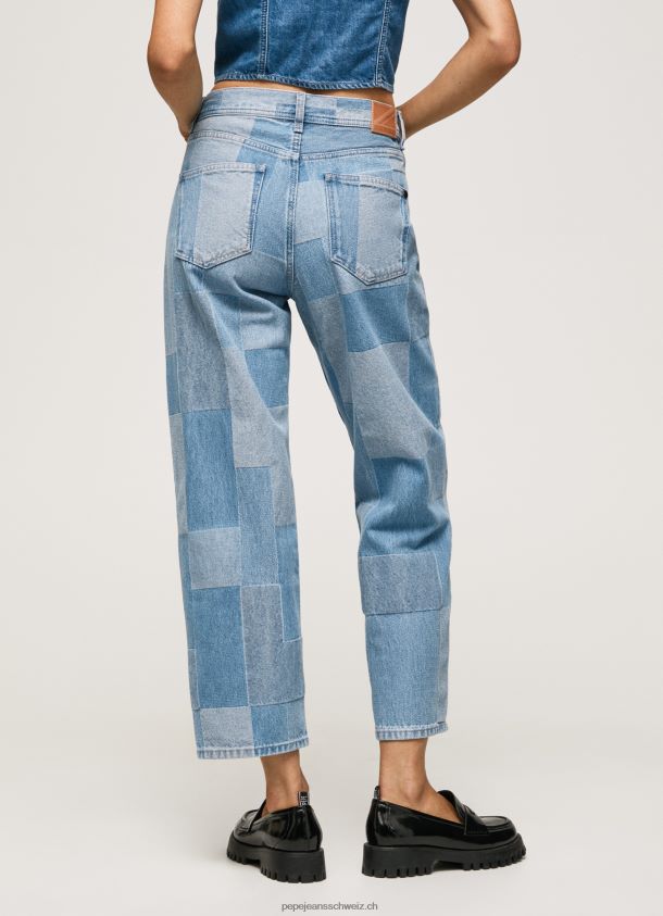 Dover Jeans mit lockerer Passform und hoher Taille Frauen Pepe Jeans Denim 84XH6T88
