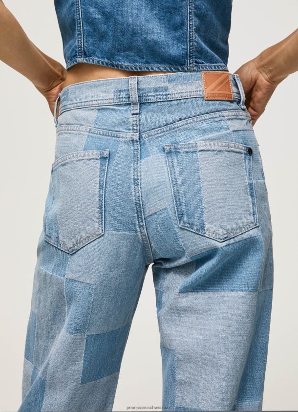 Dover Jeans mit lockerer Passform und hoher Taille Frauen Pepe Jeans Denim 84XH6T88