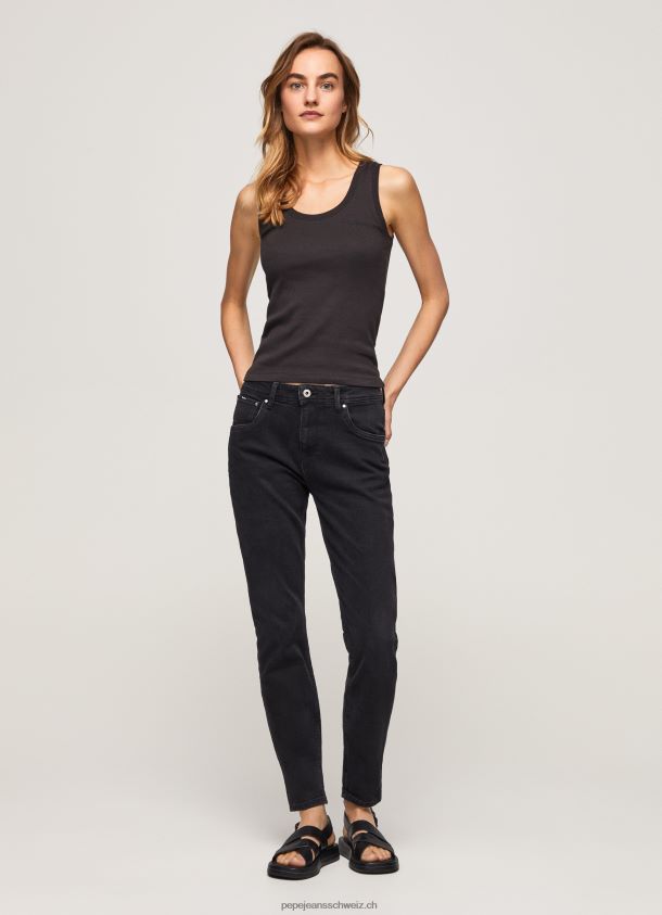 Violette, locker sitzende, hoch taillierte Jeans Frauen Pepe Jeans Denim 84XH6T92