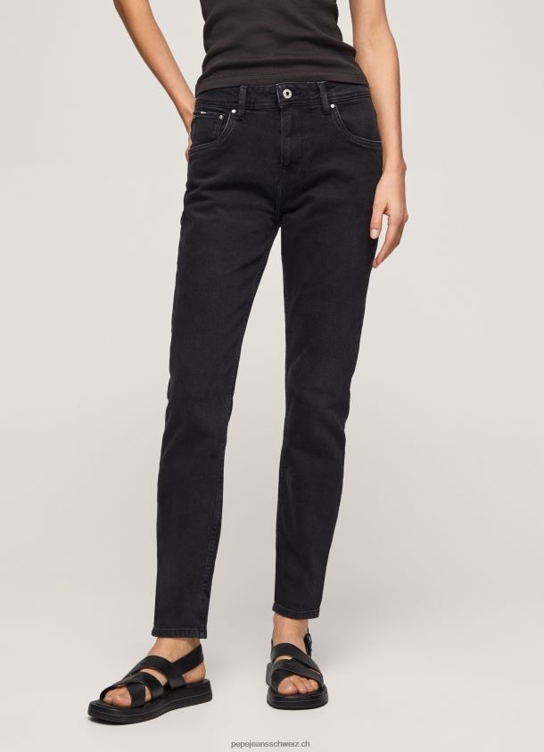 Violette, locker sitzende, hoch taillierte Jeans Frauen Pepe Jeans Denim 84XH6T92