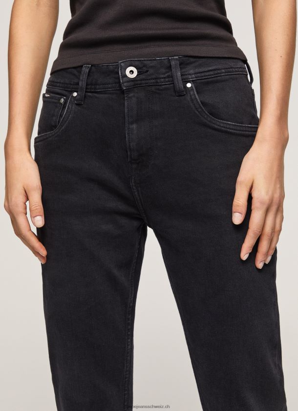 Violette, locker sitzende, hoch taillierte Jeans Frauen Pepe Jeans Denim 84XH6T92