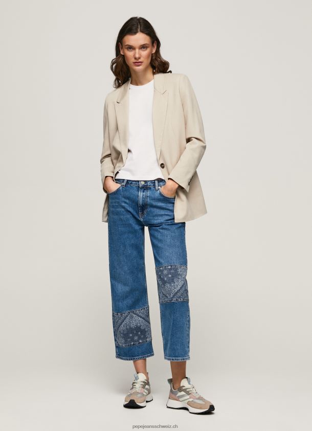 ani locker geschnittene mittelhohe Jeans Frauen Pepe Jeans Denim 84XH6T87
