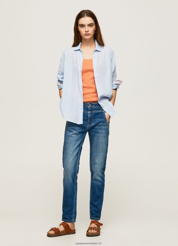 Carey Jeans mit lockerer Passform und mittelhohem Bund Frauen Pepe Jeans Denim 84XH6T80