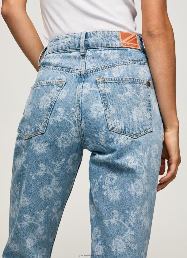 Violette Jeans mit hoher Taille und entspannter Passform Frauen Pepe Jeans Denim 84XH6T77
