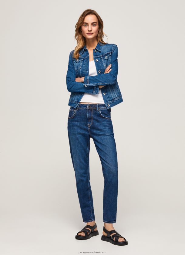 Violette Mom-Carrot-Fit-Jeans mit hoher Taille Frauen Pepe Jeans Denim 84XH6T81