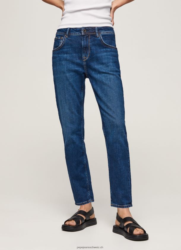 Violette Mom-Carrot-Fit-Jeans mit hoher Taille Frauen Pepe Jeans Denim 84XH6T81