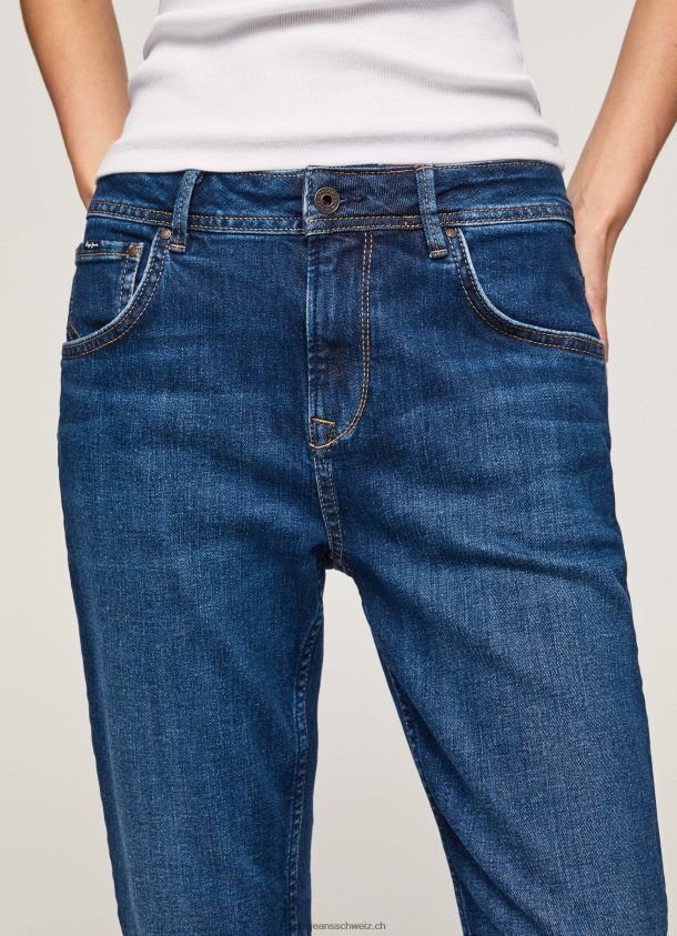 Violette Mom-Carrot-Fit-Jeans mit hoher Taille Frauen Pepe Jeans Denim 84XH6T81