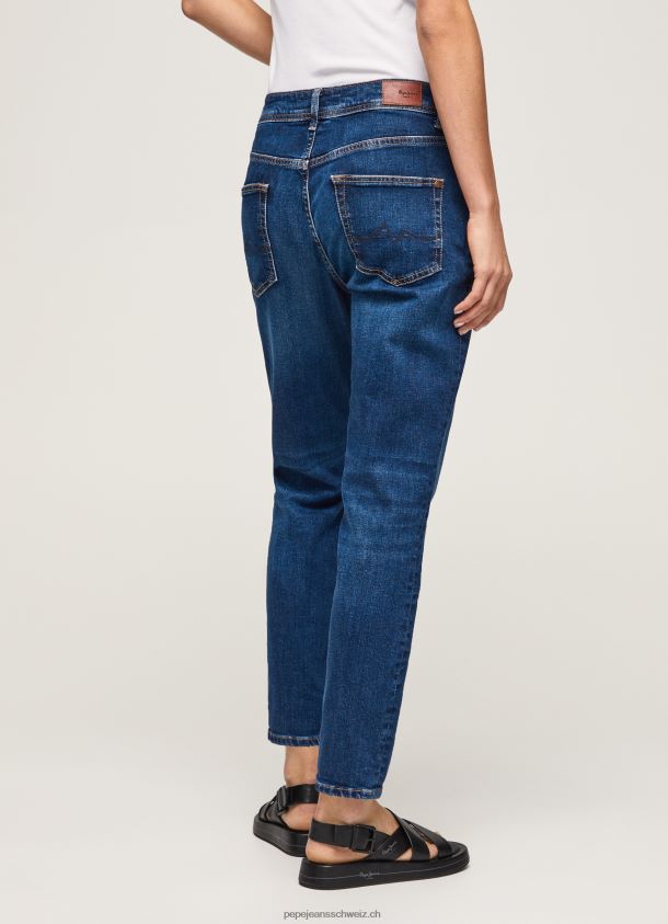 Violette Mom-Carrot-Fit-Jeans mit hoher Taille Frauen Pepe Jeans Denim 84XH6T81