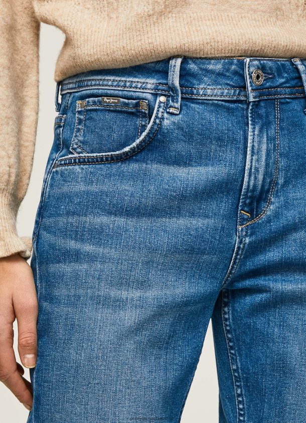 Violette Mom-Carrot-Fit-Jeans mit hoher Taille Frauen Pepe Jeans Denim 84XH6T82