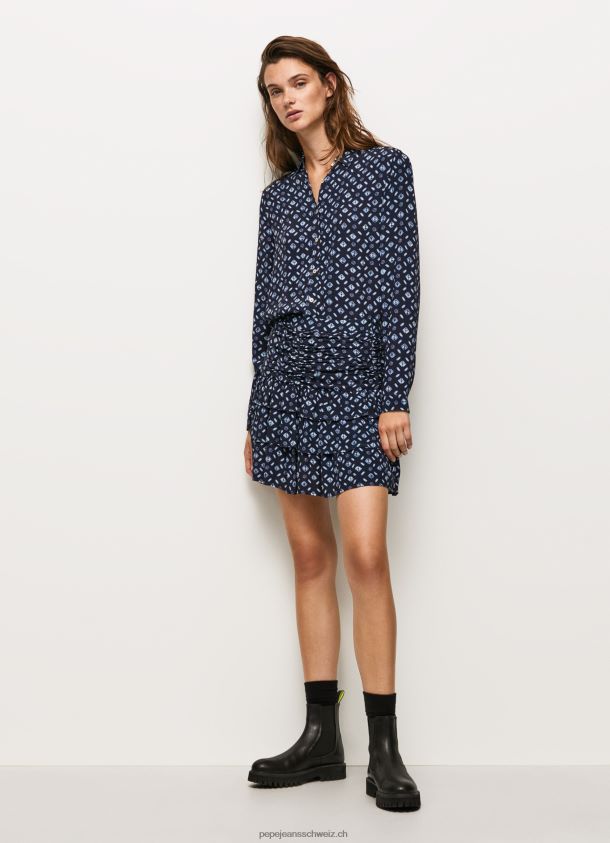 Kurzer Rock mit geometrischem Print Frauen Pepe Jeans multi 84XH6T497