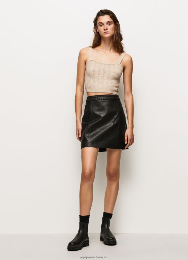 Minirock mit Reißverschluss Frauen Pepe Jeans Schwarz 84XH6T484