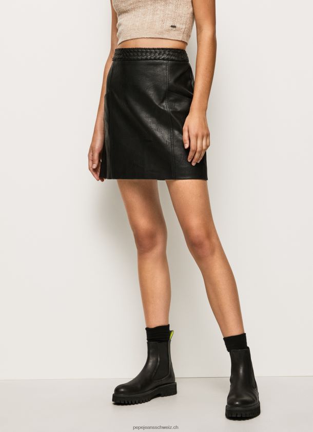 Minirock mit Reißverschluss Frauen Pepe Jeans Schwarz 84XH6T484