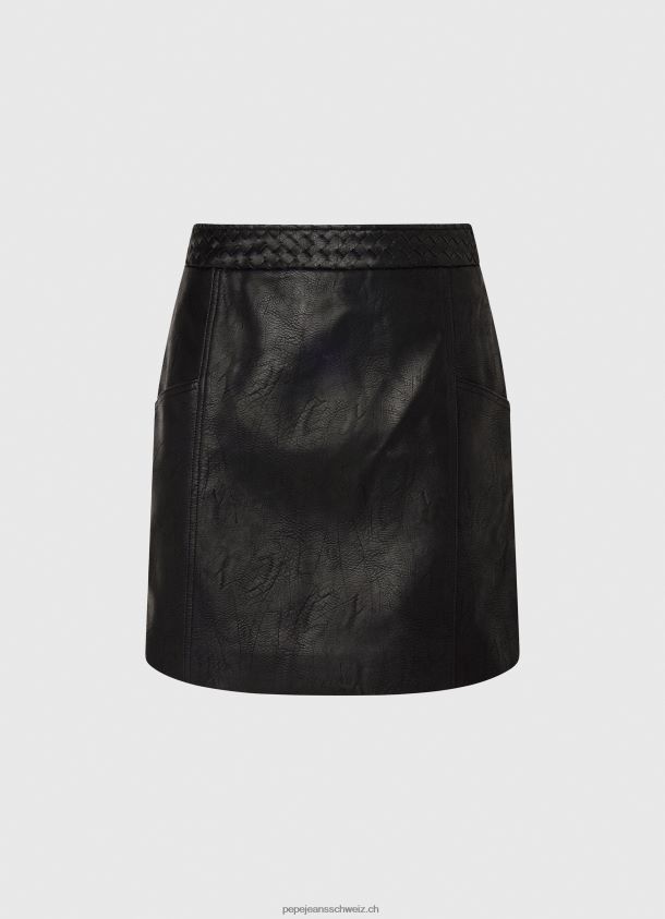 Minirock mit Reißverschluss Frauen Pepe Jeans Schwarz 84XH6T484
