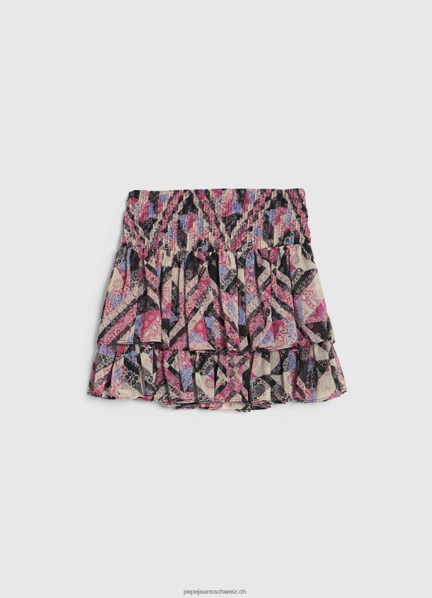 fließender Rock mit Rüschen Frauen Pepe Jeans multi 84XH6T494