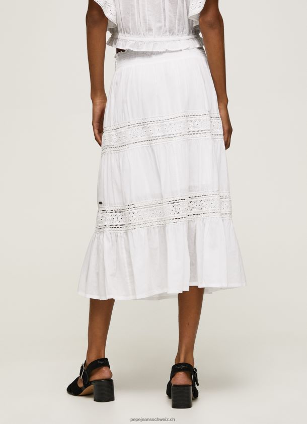 geschnürter Rock Frauen Pepe Jeans Weiss 84XH6T487