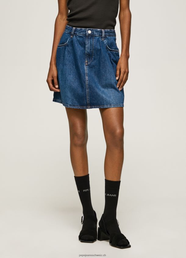 kurzer Jeansrock aus Baumwolle Frauen Pepe Jeans Denim 84XH6T99