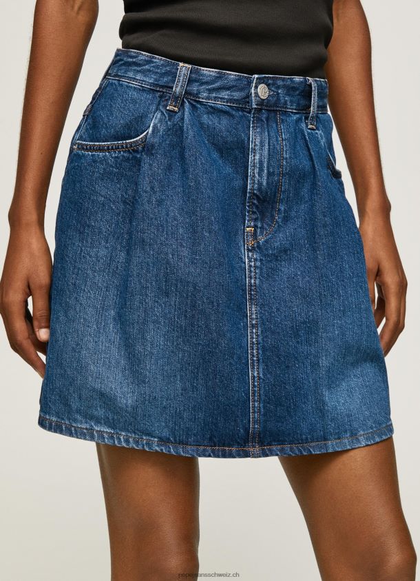 kurzer Jeansrock aus Baumwolle Frauen Pepe Jeans Denim 84XH6T99