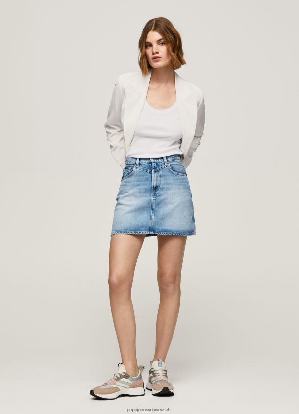 normal geschnittener Jeansrock Frauen Pepe Jeans Denim 84XH6T479