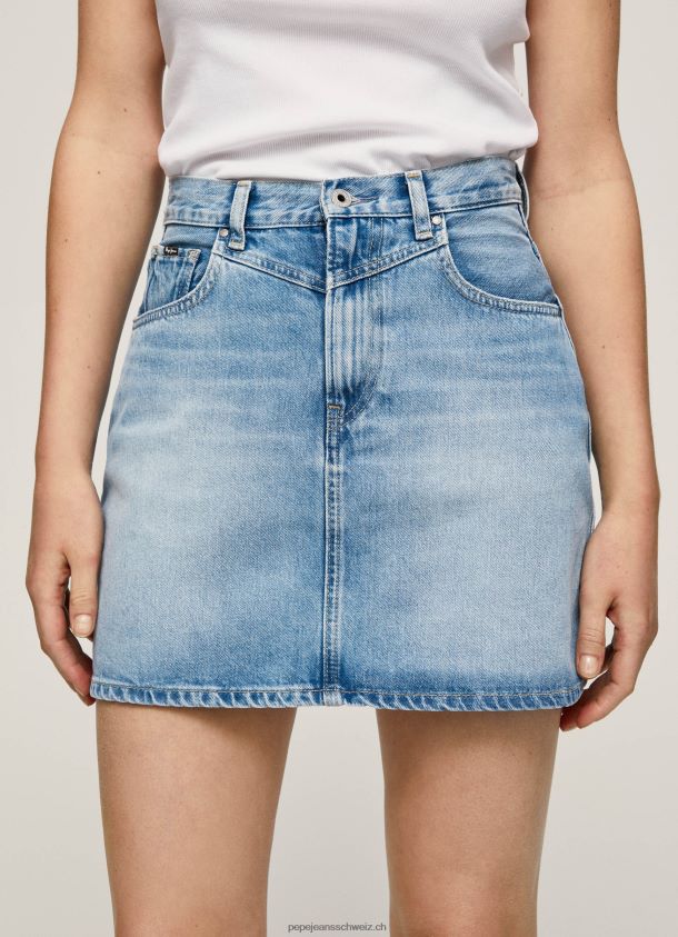 normal geschnittener Jeansrock Frauen Pepe Jeans Denim 84XH6T479