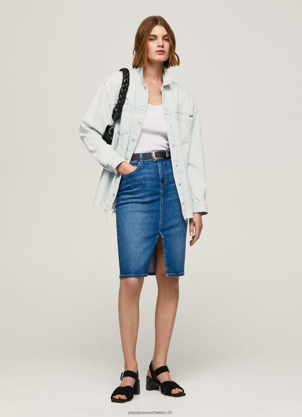 normal geschnittener Jeansrock Frauen Pepe Jeans Denim 84XH6T485