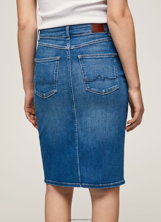 normal geschnittener Jeansrock Frauen Pepe Jeans Denim 84XH6T485