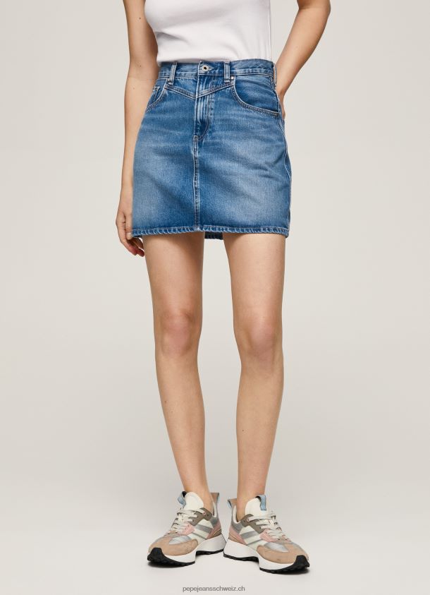 normal geschnittener Jeansrock Frauen Pepe Jeans Denim 84XH6T495