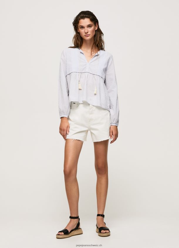 Baumwoll-Voile-Tunika Frauen Pepe Jeans multi 84XH6T349