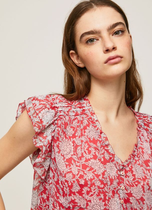Bluse mit Blumendruck Frauen Pepe Jeans multi 84XH6T372