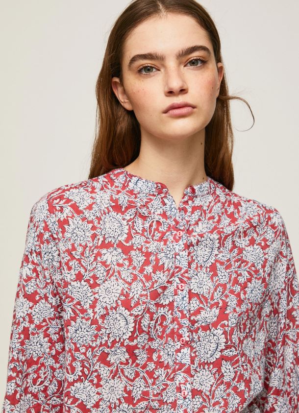 Bluse mit Blumendruck Frauen Pepe Jeans multi 84XH6T373