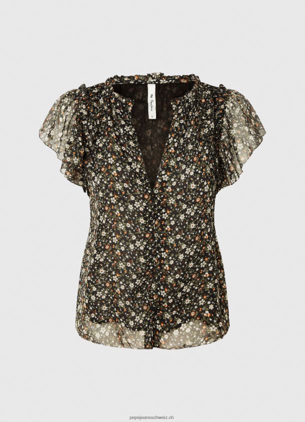 Chiffonbluse mit Blumendruck Frauen Pepe Jeans multi 84XH6T367