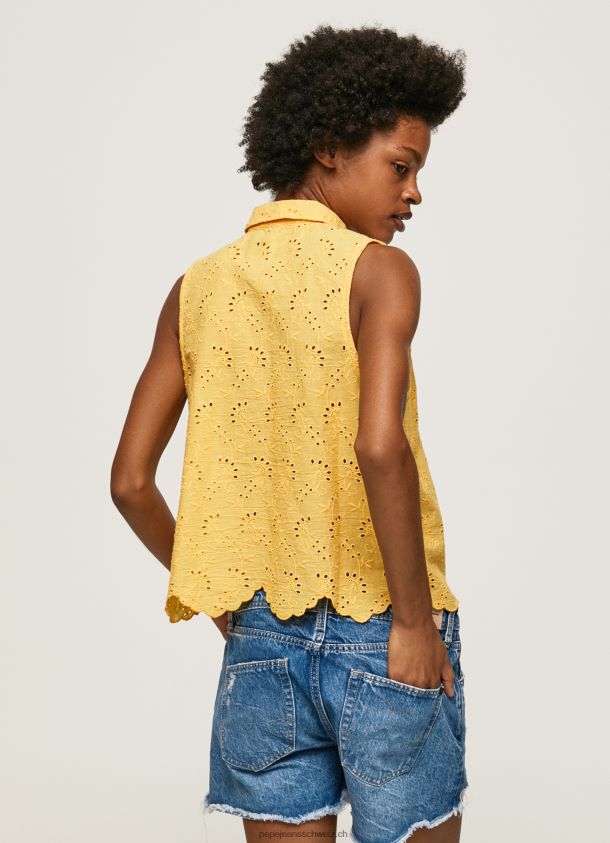 Hemd mit durchbrochenen Armlochärmeln Frauen Pepe Jeans scheinen 84XH6T330