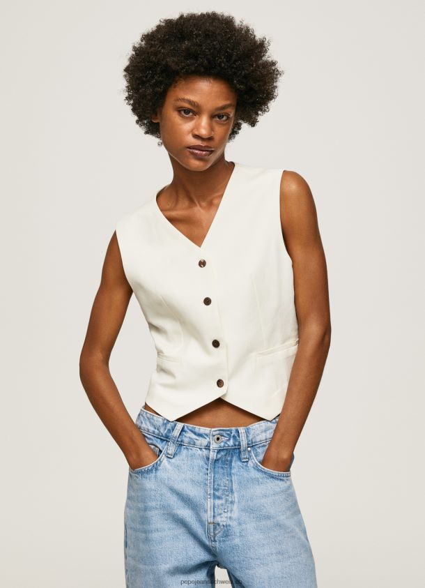 Kombinierte Stoffweste Frauen Pepe Jeans Mousse 84XH6T346