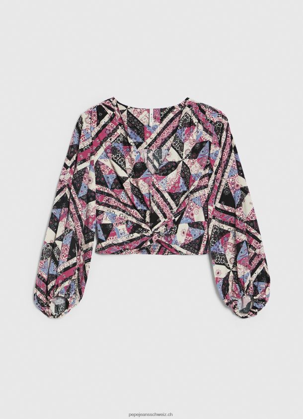 Kurz geschnittenes Oberteil mit Paisley-Print Frauen Pepe Jeans multi 84XH6T377