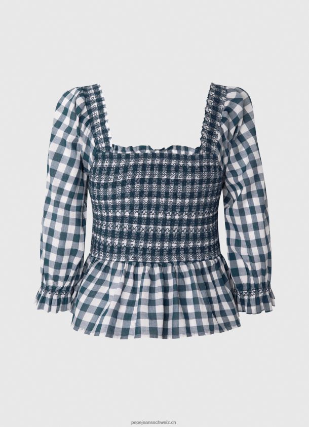 Kurz geschnittenes Oberteil mit kariertem Aufdruck Frauen Pepe Jeans multi 84XH6T370
