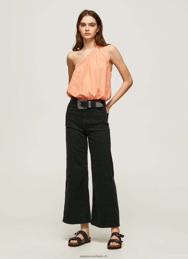 Oberteil mit asymmetrischem Ausschnitt Frauen Pepe Jeans Pfirsich 84XH6T355