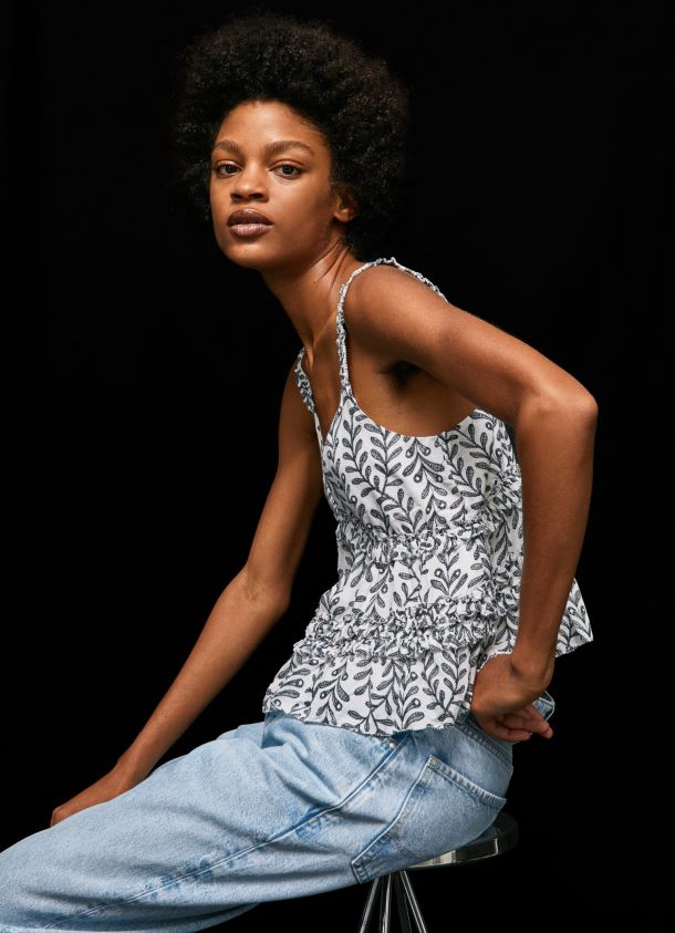 Tanktop mit Blumendruck Frauen Pepe Jeans multi 84XH6T334