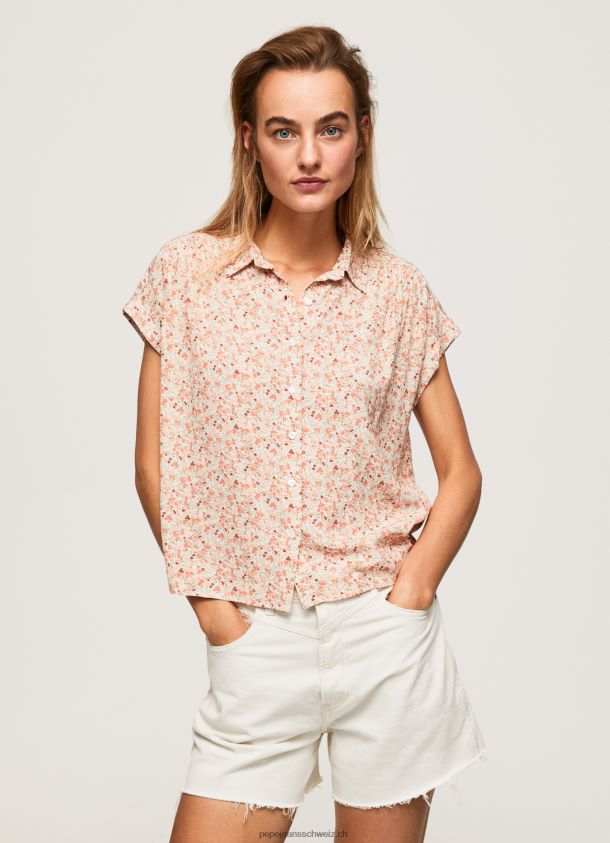 geblümtes Kurzarmhemd Frauen Pepe Jeans multi 84XH6T356