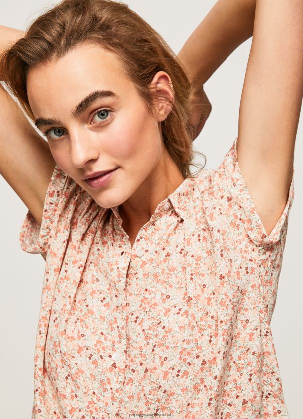 geblümtes Kurzarmhemd Frauen Pepe Jeans multi 84XH6T356