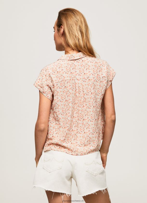 geblümtes Kurzarmhemd Frauen Pepe Jeans multi 84XH6T356