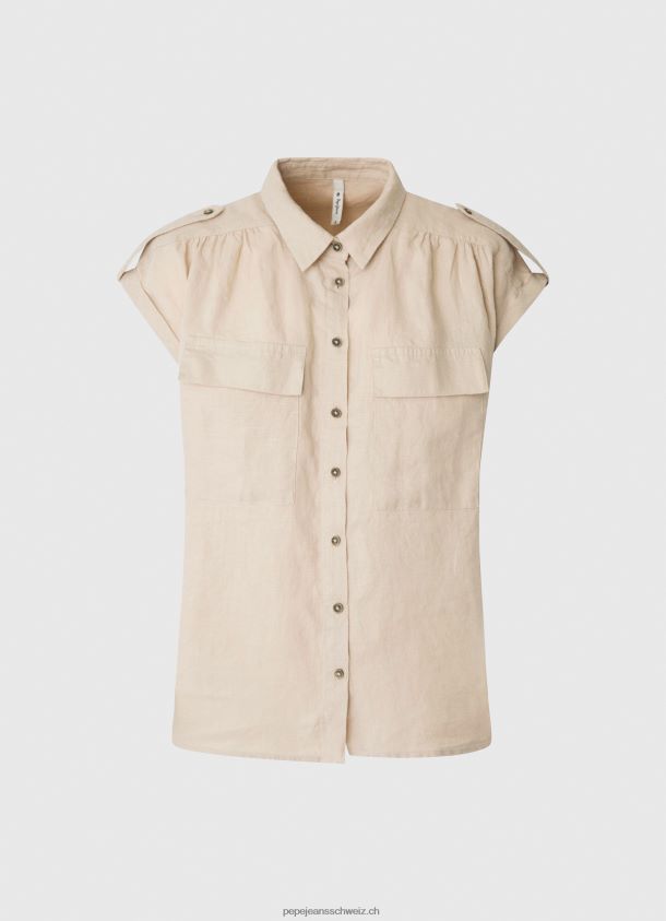 kurzärmliges Utility-Shirt Frauen Pepe Jeans Stein 84XH6T341