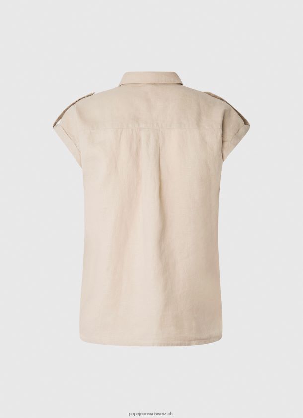 kurzärmliges Utility-Shirt Frauen Pepe Jeans Stein 84XH6T341