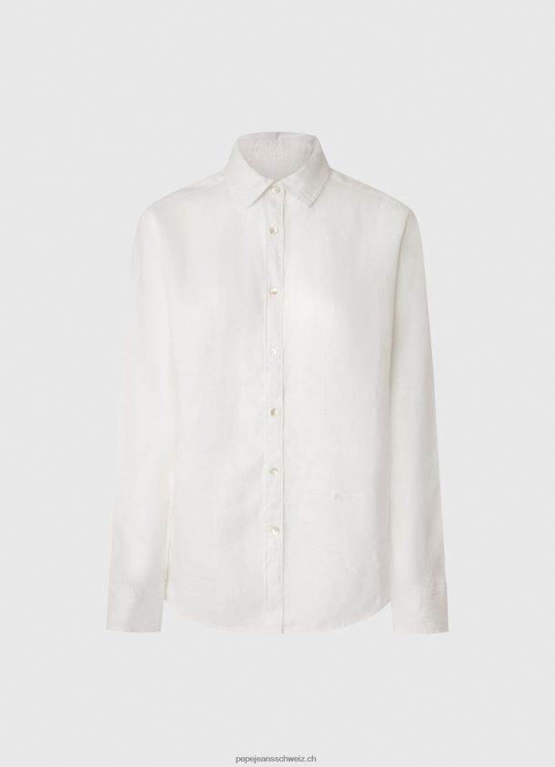 schlichtes, normal geschnittenes Hemd Frauen Pepe Jeans Weiss 84XH6T333