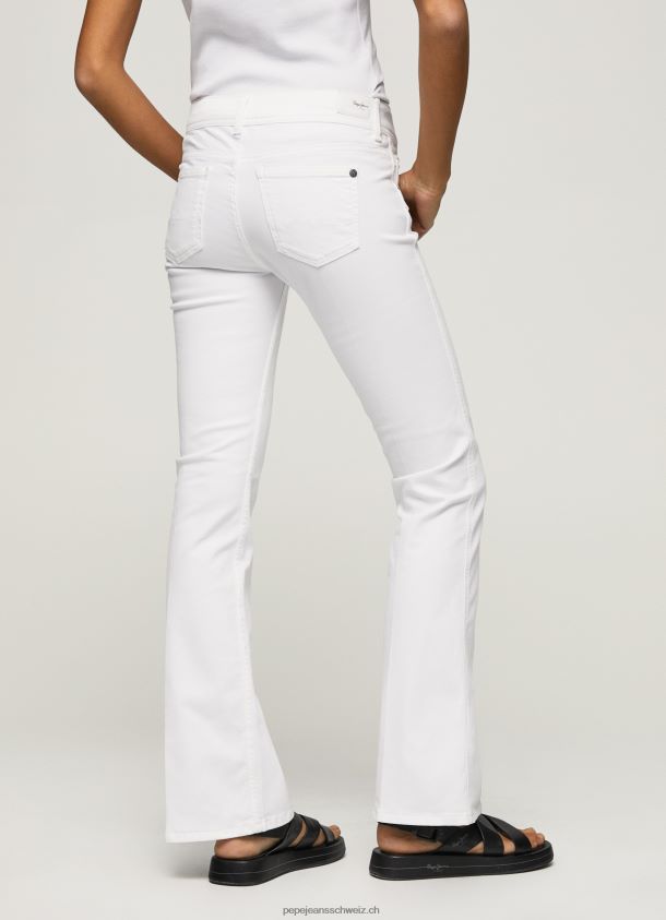 Flare schmale Hose Frauen Pepe Jeans Weiss 84XH6T310