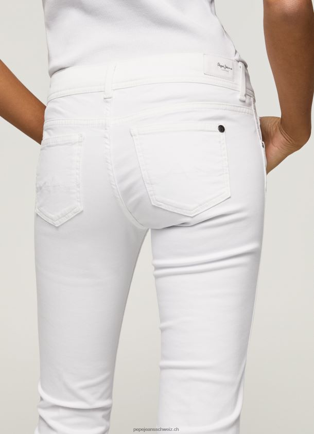 Flare schmale Hose Frauen Pepe Jeans Weiss 84XH6T310