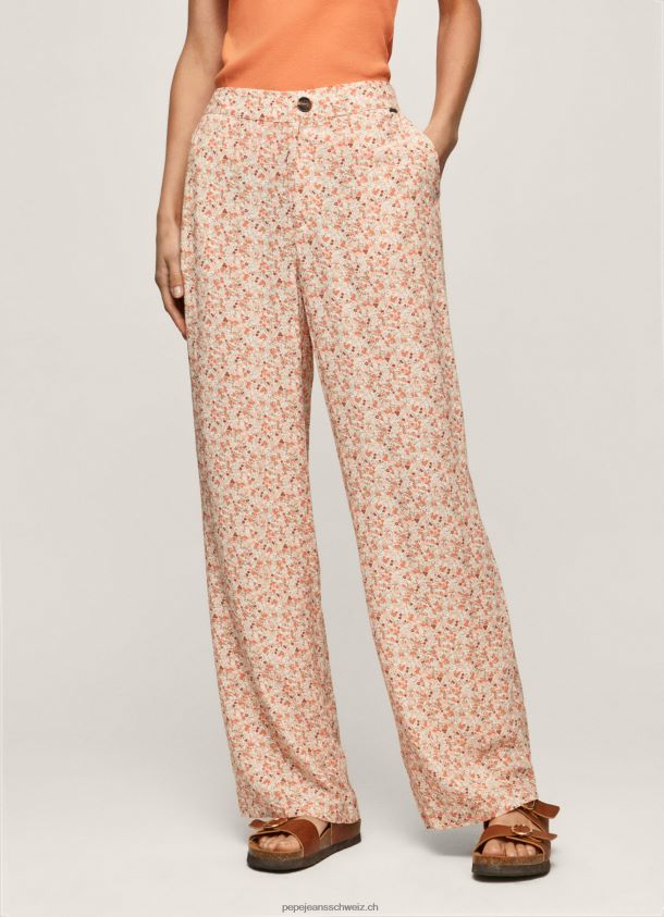 Gerade Hose mit Blumendruck Frauen Pepe Jeans multi 84XH6T314