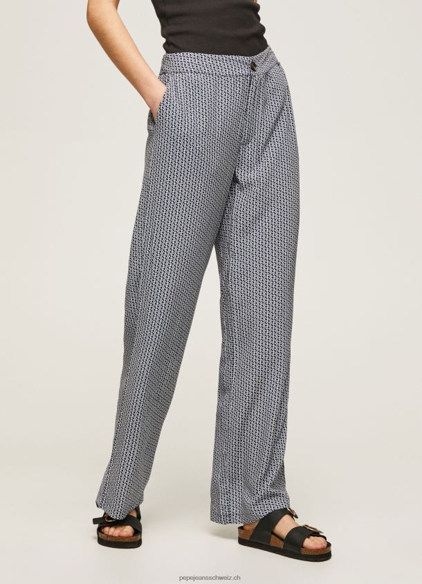 Hose mit Allover-Logo-Print Frauen Pepe Jeans multi 84XH6T307