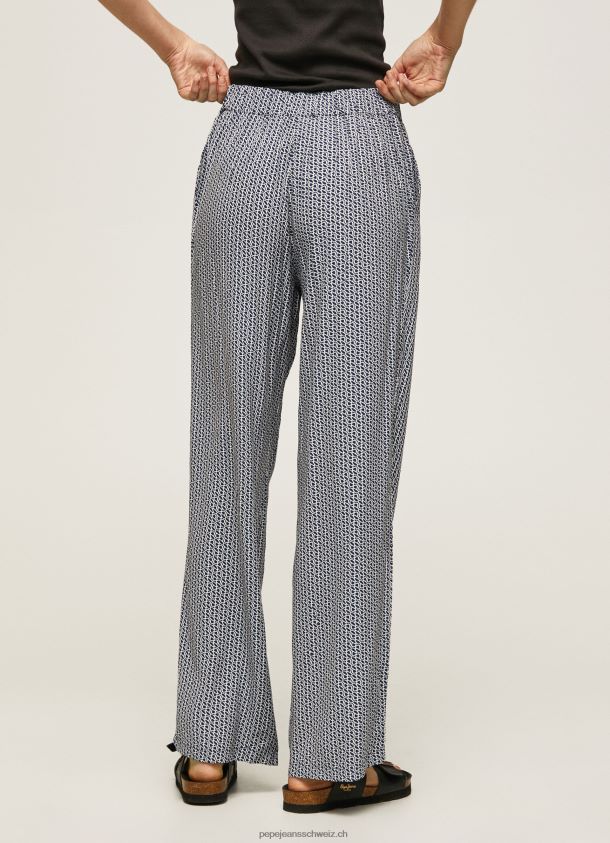 Hose mit Allover-Logo-Print Frauen Pepe Jeans multi 84XH6T307