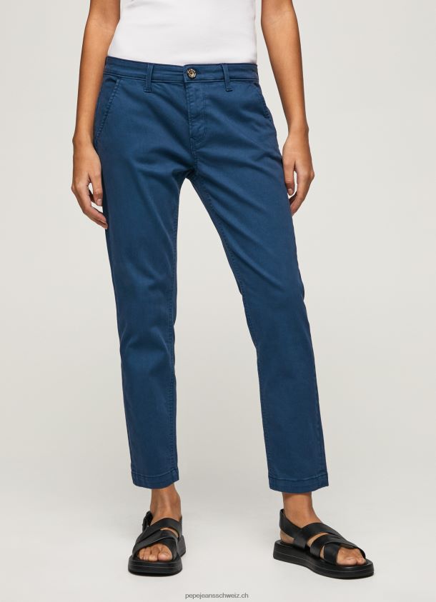 Maura normale Chinohose Frauen Pepe Jeans Ozean 84XH6T309